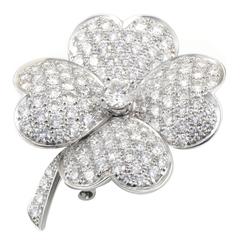 Van Cleef & Arpels Cosmos Large Diamond Gold Brooch