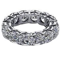 5.60 Carat Diamonds Platinum Eternity Band Ring