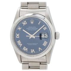 Rolex Stainless Steel Datejust Wristwatch Ref 16220 1996
