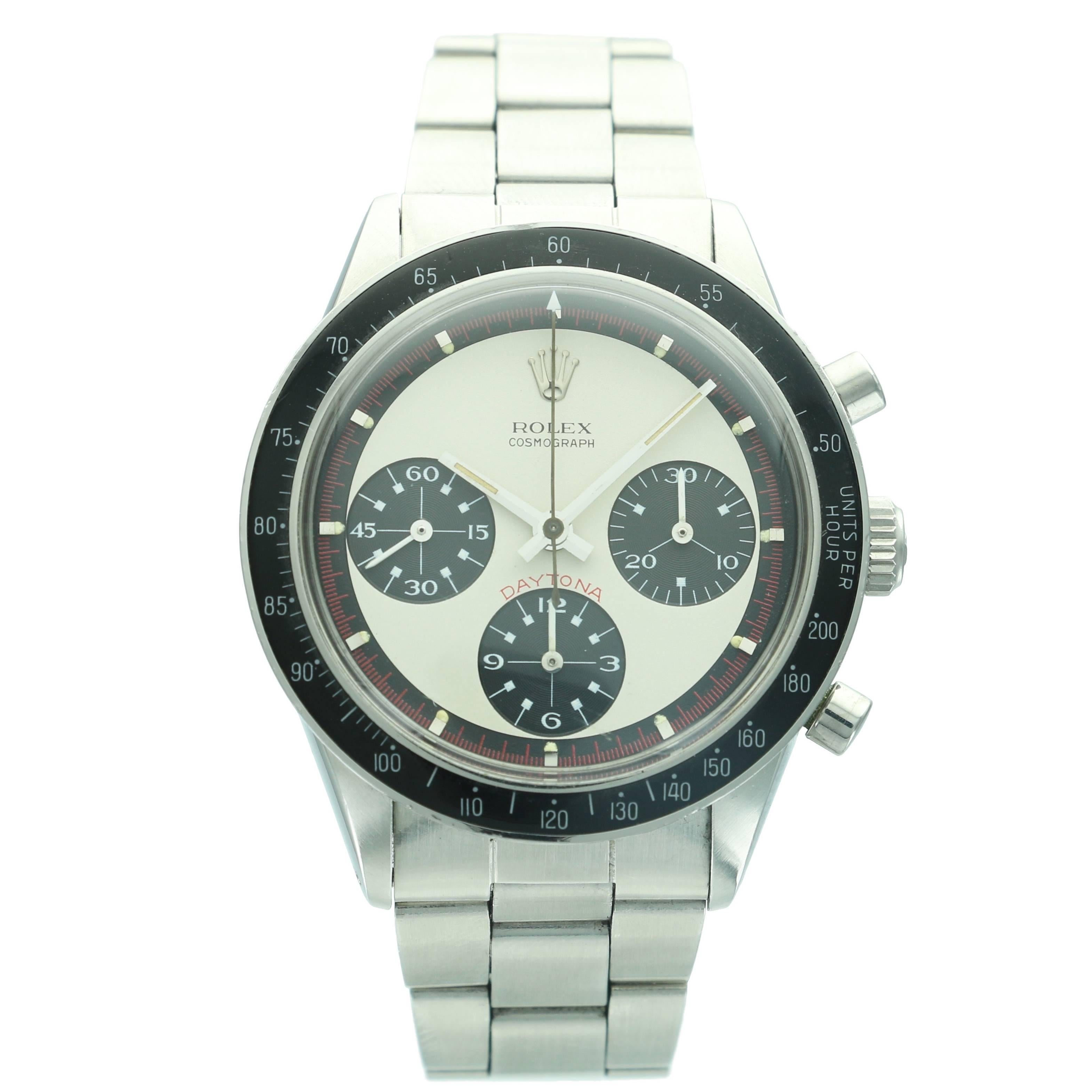 Montre-bracelet Rolex Daytona en acier inoxydable Paul Newman Réf. 6241