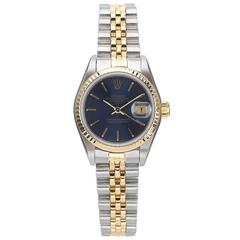 Rolex Yellow Gold Stainless Steel Datejust Automatic Wristwatch