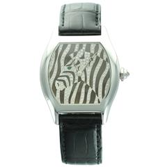 Cartier White Gold Tortue Zebra Wristwatch