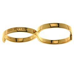 Fabri Infinity Bague en or à anneau unique en forme de rond