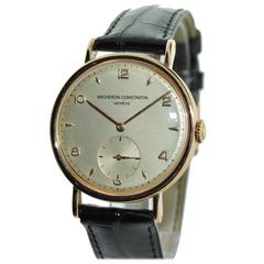 Vintage Vacheron Constantin Rose Gold Dress Wrist Watch