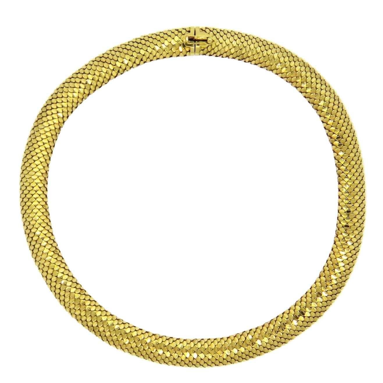 Tiffany and Co. Gold Snake Necklace at 1stDibs