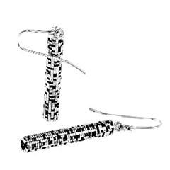 John Brevard Metatron Cylinder Silver Dangle Earrings 10