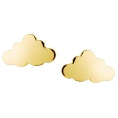 Tessa Packard Sterling Silver Gold Vermeil Cloud Stud Earrings 2