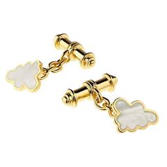 Mother-of-Pearl Gold Vermeil Cufflinks 2