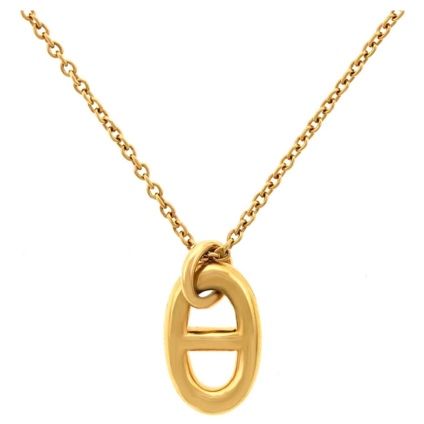Hermes "Farandole" Gold Pendant For Sale at 1stdibs
