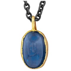 Victor Velyan Kyanite Gold Pendant