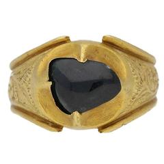 Medieval Duchess of Lancaster Sapphire Gold Posy Ring 8