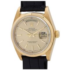 Vintage Rolex Yellow Gold Day Date Wristwatch Ref 1803 1978-79