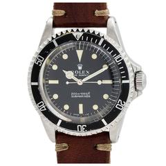 Rolex Stainless Steel Submariner Wristwatch Ref 5513 1967