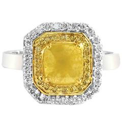 Vivaan Yellow Slice Diamond Gold Engagement Ring