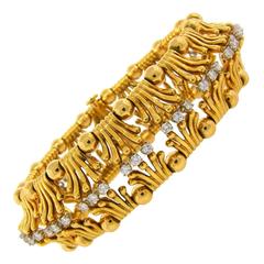 Tiffany & Co. Schlumberger Diamond Gold Bracelet