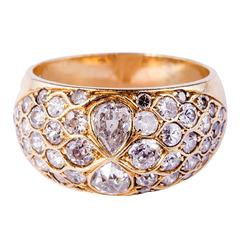 Old and Rose Cut Diamond Gold Ring