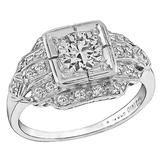 Enticing Diamond Platinum Engagement Ring