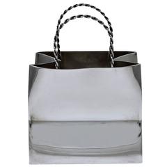 Cartier Hand Made Sterling Silver Shopping Bag