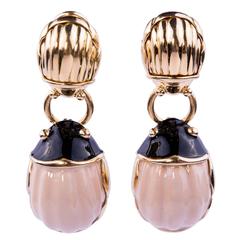 Tiffany & Co. Enamel Gold Earrings