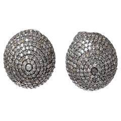 Julia Post 4.89 Carats Diamonds Ball Earrings