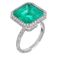 Emerald Diamond Gold Ring 5