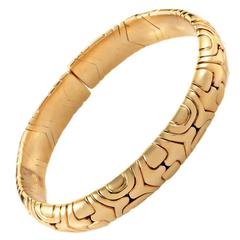 Bulgari Alveare Gold Bangle Bracelet
