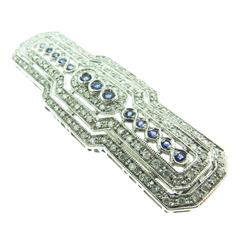 Sapphire and Diamond Brooch 4