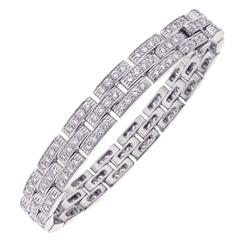 Cartier Maillon Panthère Diamond Gold Bracelet