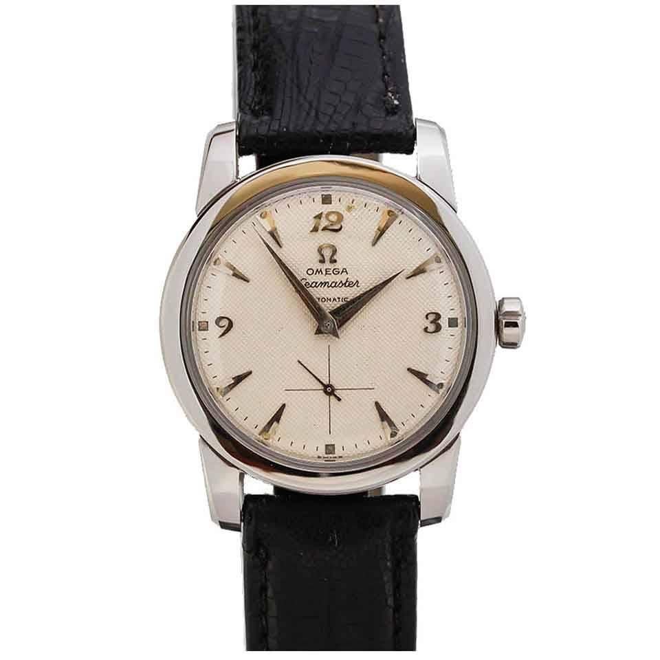 Omega Stainless Steel Seamaster Honeycomb Dial Wristwatch Ref C2576-7