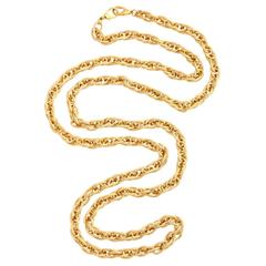 55" Long Gold Tone Chain 1