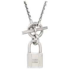 Pendentif Hermes Kelly Cadenas en argent