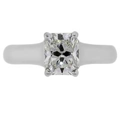 Tiffany & Co. 1.35 Carat  GIA Cert Lucida Diamond Platinum Ring