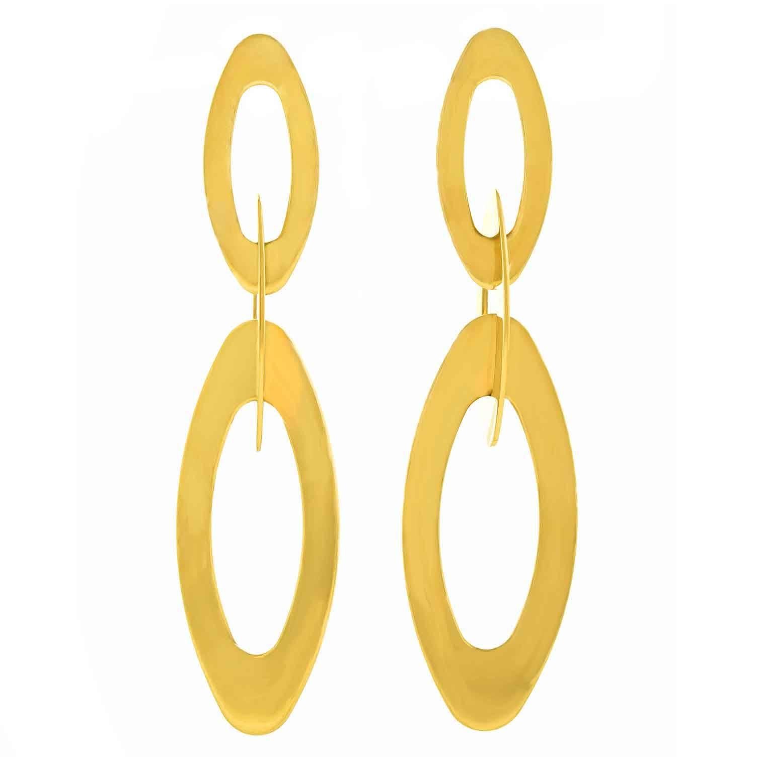 Roberto Coin Gold Dangle Earrings
