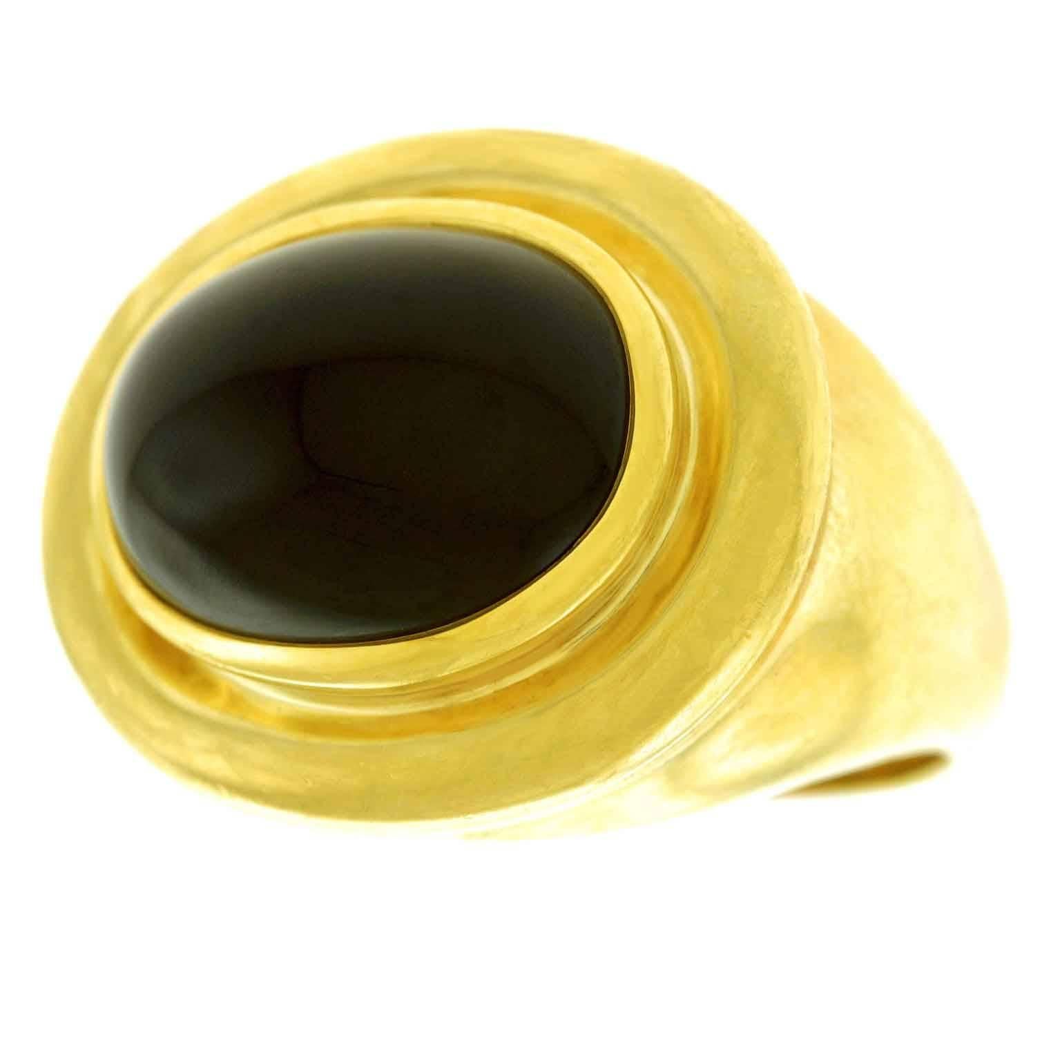 Ring aus Onyx und Gold von Paloma Picasso für Tiffany & Co