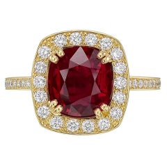 Betteridge ​3.96 Carat Burmese Ruby and Diamond Ring