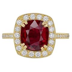 Betteridge ​3.96 Carat Burmese Ruby and Diamond Ring 5