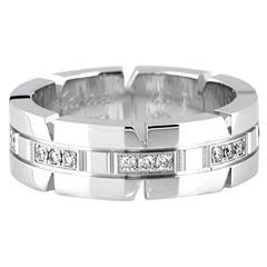 Cartier Diamond Gold Tank Francaise Ring