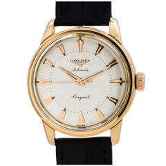 Longines Rose Gold Conquest Wristwatch