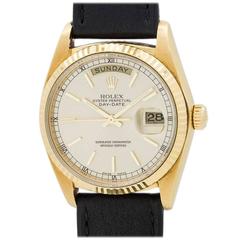 Rolex Yellow Gold Day-Date Wristwatch ref 18038 circa 1979