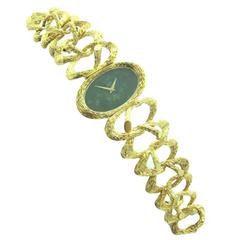 1970's Cartier Gold Bamboo Bracelet Watch by Piaget