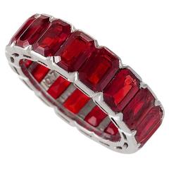 1990s Ruby Gold Eternity Ring