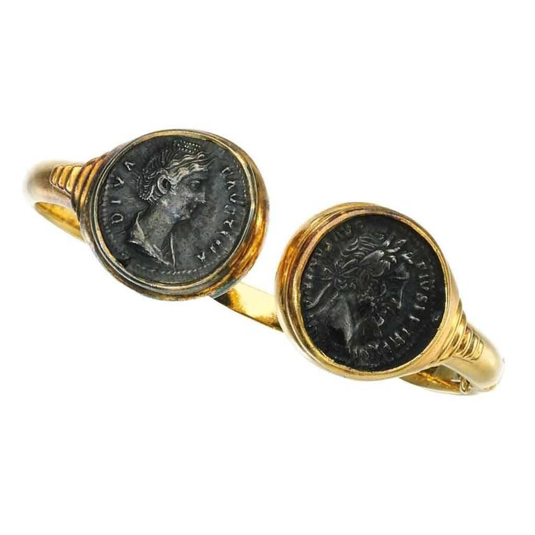 Ancient Roman Coin Gold Bracelet 
