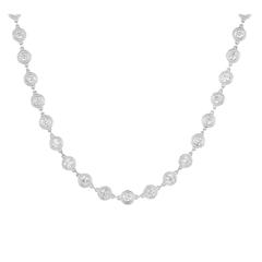 5.97 Carats Diamonds Gold Necklace