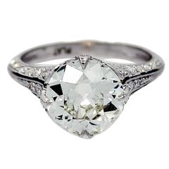 Diamond Platinum Old European Cut Ring