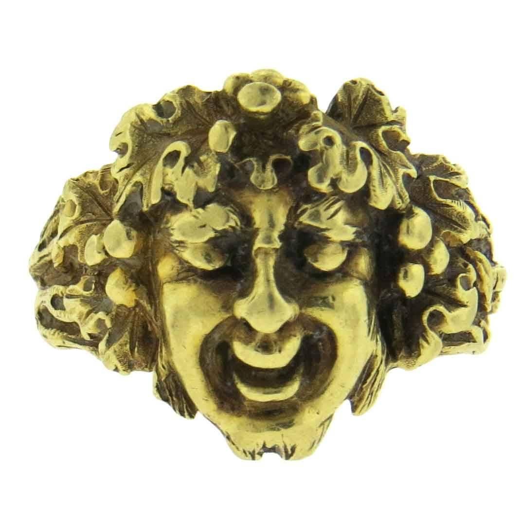 Buccellati Gold Bacchus Dionysus Ring