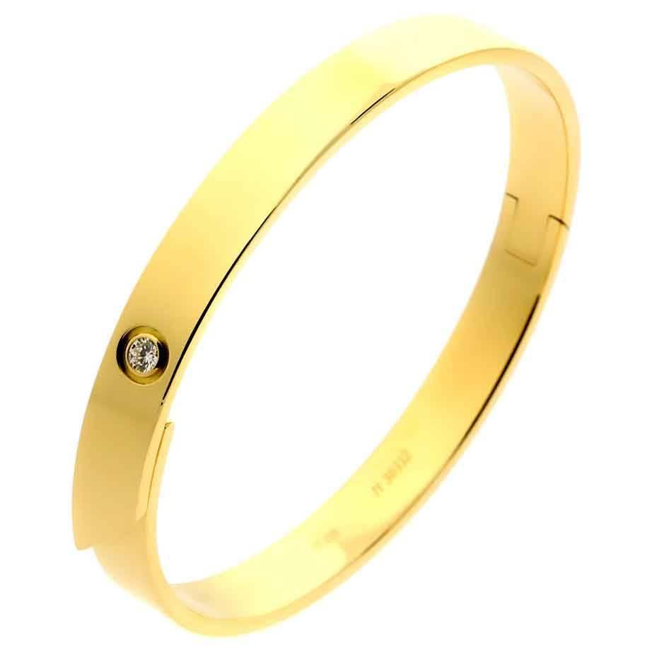 Cartier Anniversary Diamond Gold Bangle 