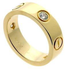 Cartier Love Diamond Gold Ring
