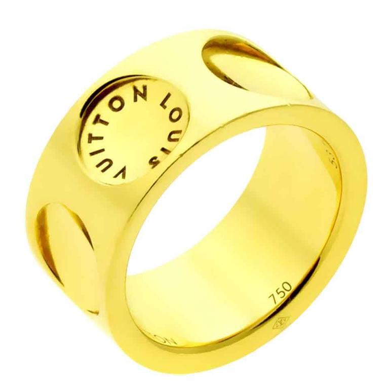 Louis Vuitton Empreinte Gold Ring For Sale at 1stdibs