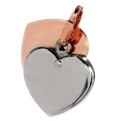 Cartier Heart Two Color Gold Charm Pendant 6