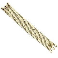 Cartier Draperie de Decollete Diamond Gold Bracelet